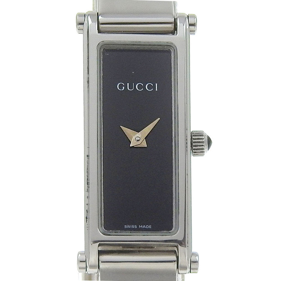 Gucci Watches Quartz 1500L Stainless Steel black black dial Women