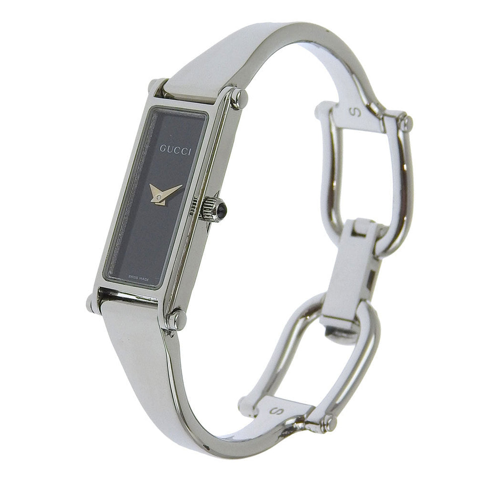 Gucci Watches Quartz 1500L Stainless Steel black black dial Women