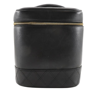 Chanel Vanity Pouch Vintage Lambskin Black