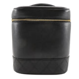 Chanel Vanity Pouch Vintage Lambskin Black