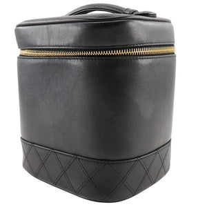 Chanel Vanity Pouch Vintage Lambskin Black