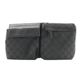 Gucci Waist bag 28566 GG canvas, leather black Sling bag