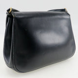 Gucci Shoulder Bag Calfskin black Sherry line Old Gucci