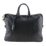 Gucci Business bag 201480 Sima leather black Briefcase GG
