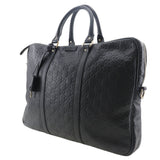 Gucci Business bag 201480 Sima leather black Briefcase GG