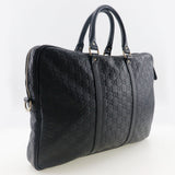 Gucci Business bag 201480 Sima leather black Briefcase GG