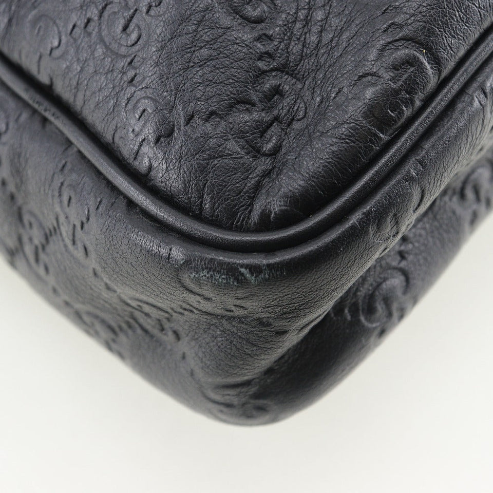 Gucci Business bag 201480 Sima leather black Briefcase GG