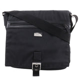 Gucci Shoulder Bag 141194 Nylon canvas black unisex(Unisex)