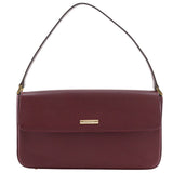 Burberry Shoulder Bag leather Bordeaux one belt Hobo Women