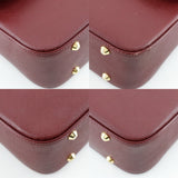 Burberry Shoulder Bag leather Bordeaux one belt Hobo Women