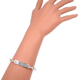 Gucci bracelet Silver925 Silver With logo unisex(Unisex)