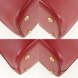 Hermes Handbag Courchevel Red Bored 37 Women