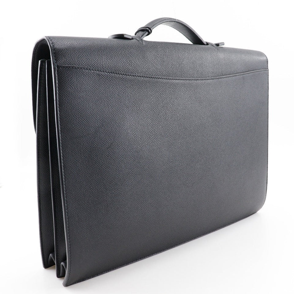 Hermes Business bag Epsom black Sac Adepeche 38 mens