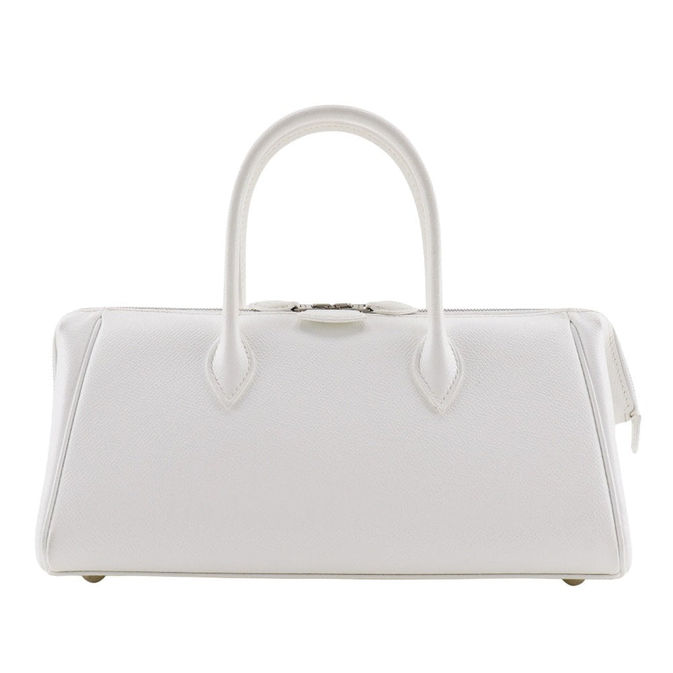 Hermes Handbag Epsom White Parribonne Bay PM Women