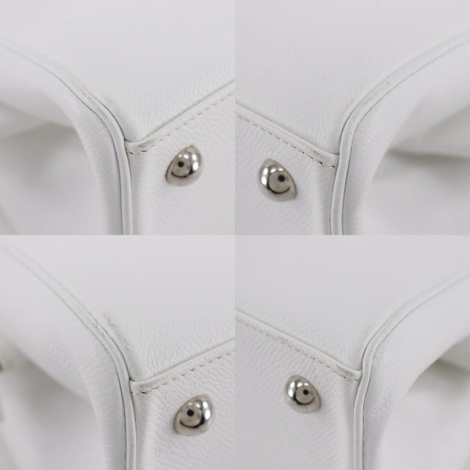 Hermes Handbag Epsom White Parribonne Bay PM Women