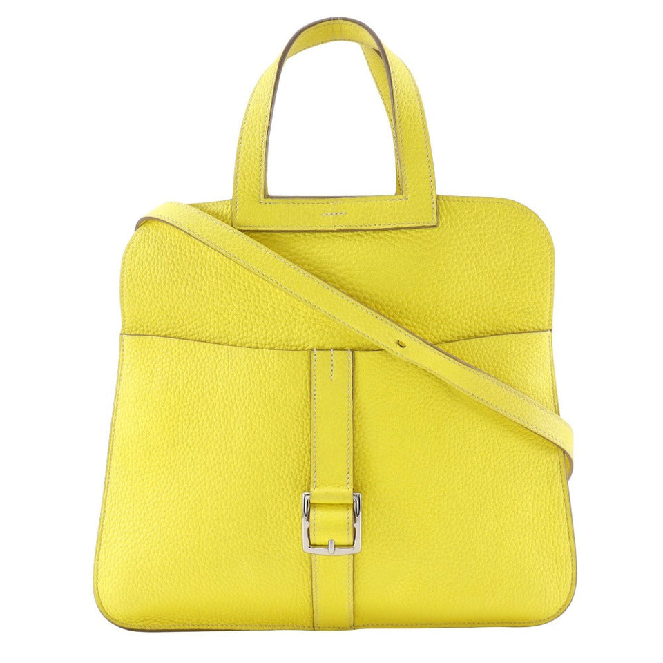Hermes Handbag Taurillon Clemence yellow Arzan 31