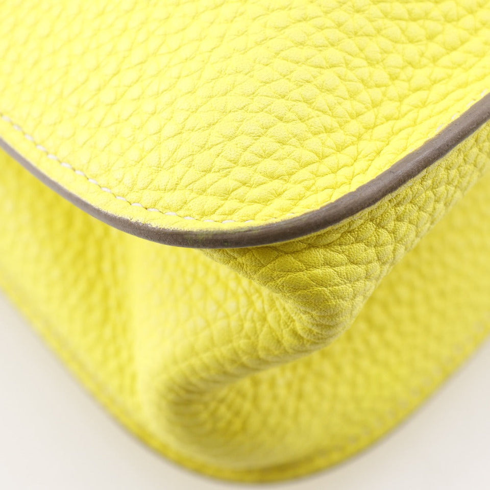 Hermes Handbag Taurillon Clemence yellow Arzan 31