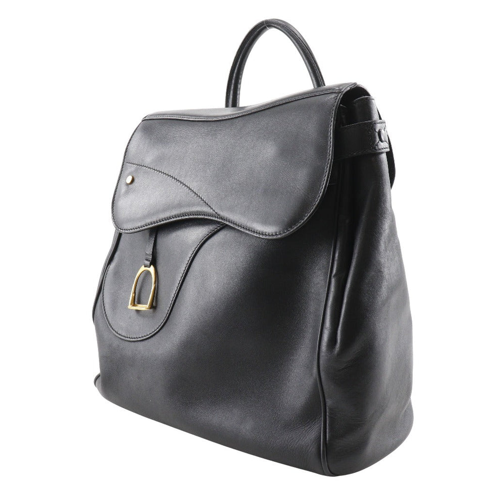 Gucci Backpack Calfskin black vintage Old Gucci Women
