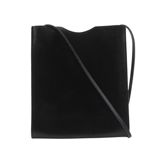 Hermes Shoulder Bag Calfskin black Onimetu unisex(Unisex)