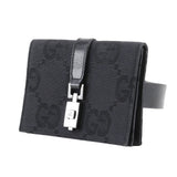 Gucci Waist bag GG canvas black Belt bag Jackie line Women
