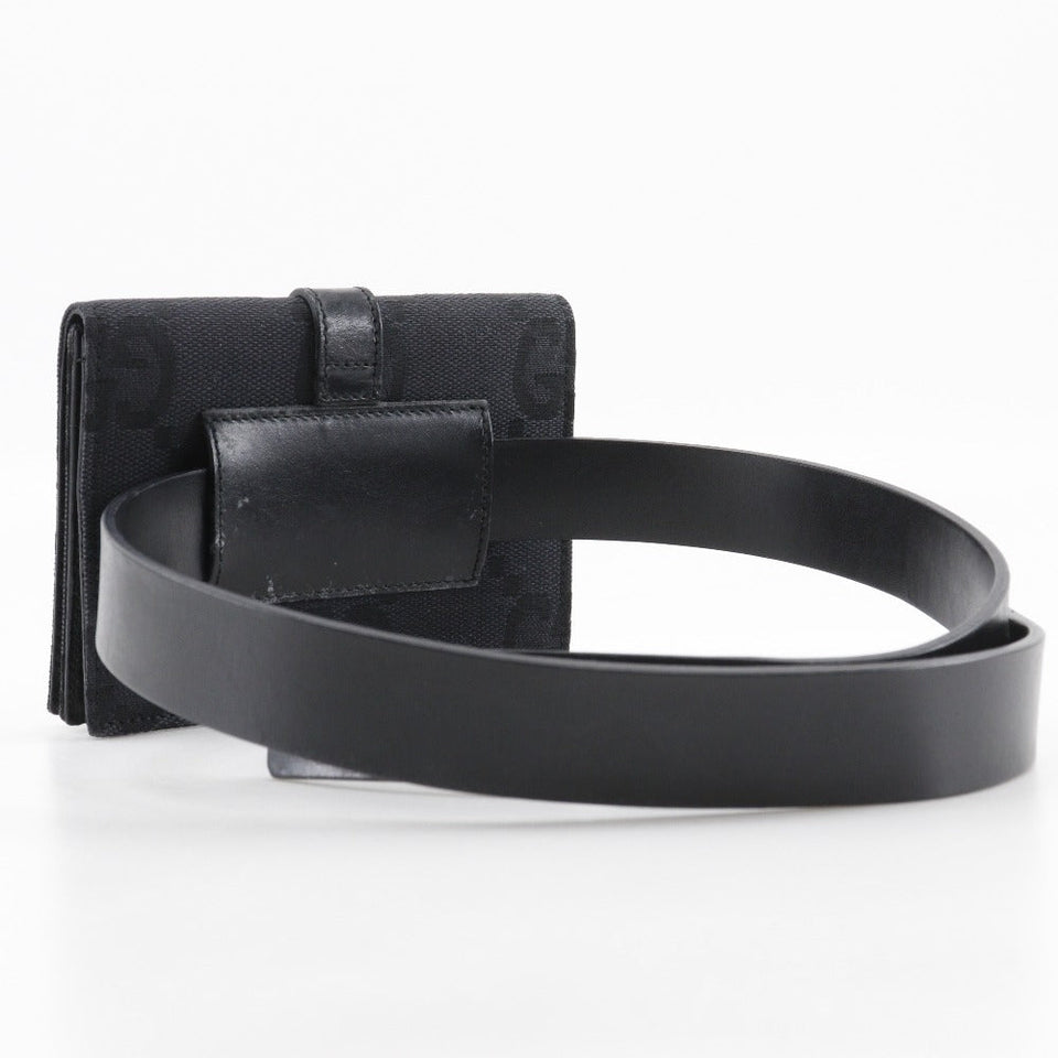 Gucci Waist bag GG canvas black Belt bag Jackie line Women
