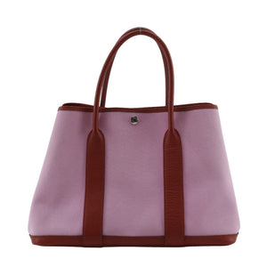 Hermes Tote Bag Towar Officier Pink / red Garden party PM Women