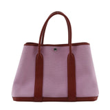 Hermes Tote Bag Towar Officier Pink / red Garden party PM Women