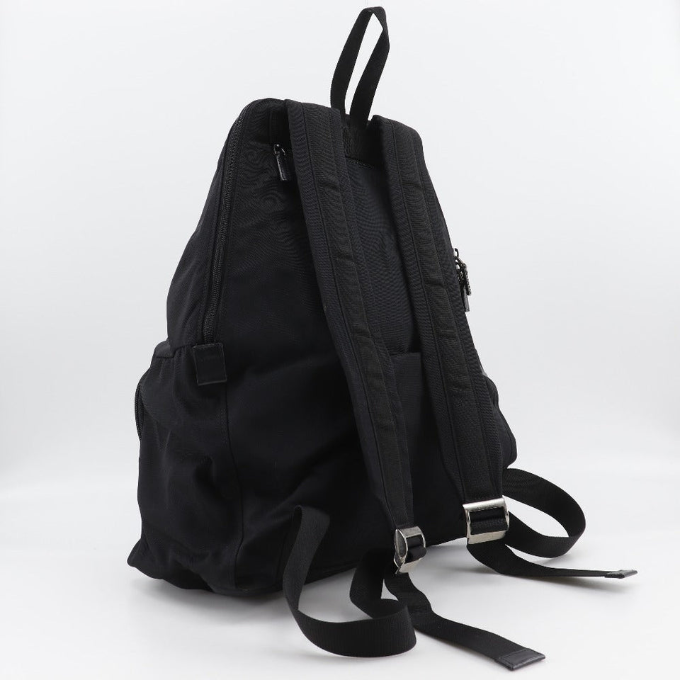 Gucci Backpack 019.0302 Nylon canvas black Backpack unisex(Unisex)