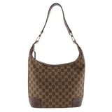 Gucci Shoulder Bag 001.4204 GG canvas Brown one belt Women