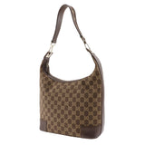 Gucci Shoulder Bag 001.4204 GG canvas Brown one belt Women