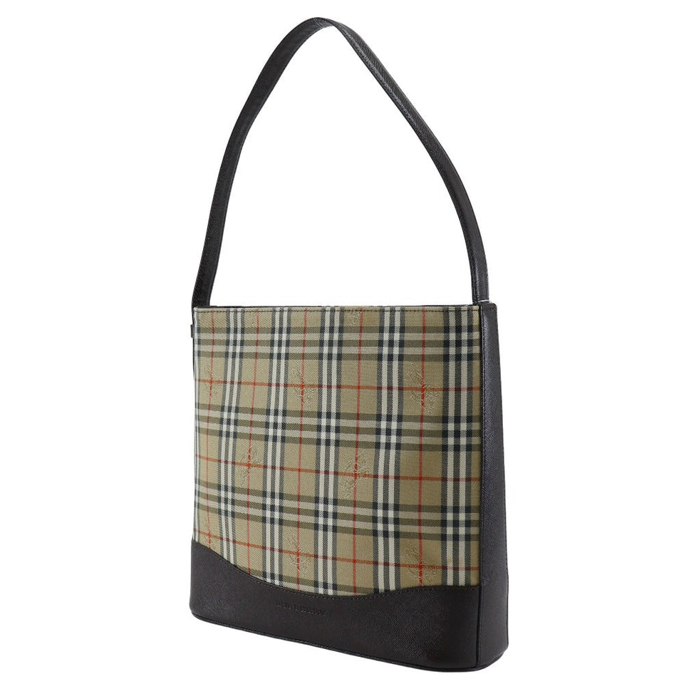 Burberry Shoulder Bag Canvas, Leather Brown Nova Check Women