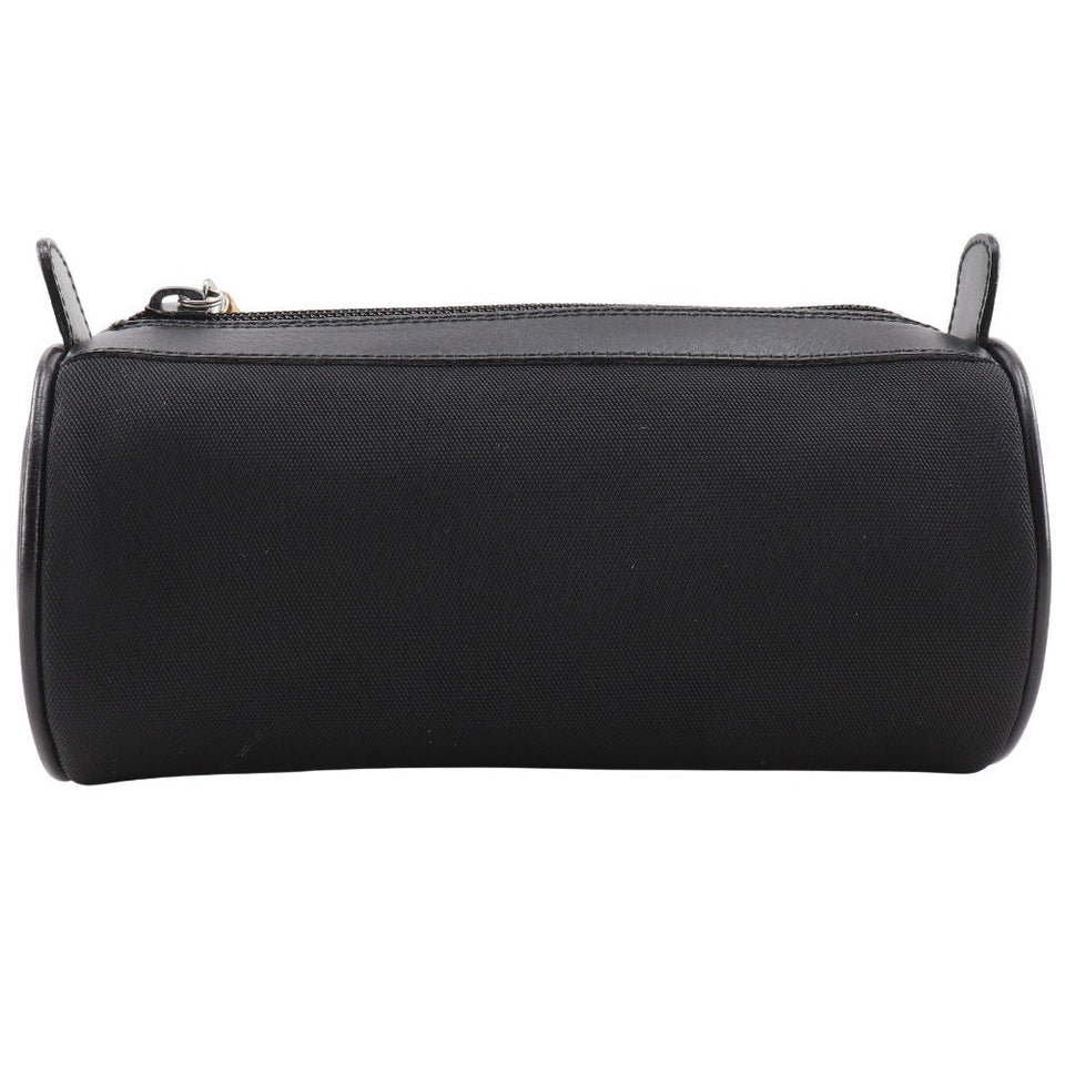Gucci Pouch Nylon canvas black Bamboo unisex(Unisex)