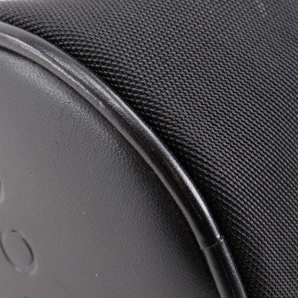 Gucci Pouch Nylon canvas black Bamboo unisex(Unisex)