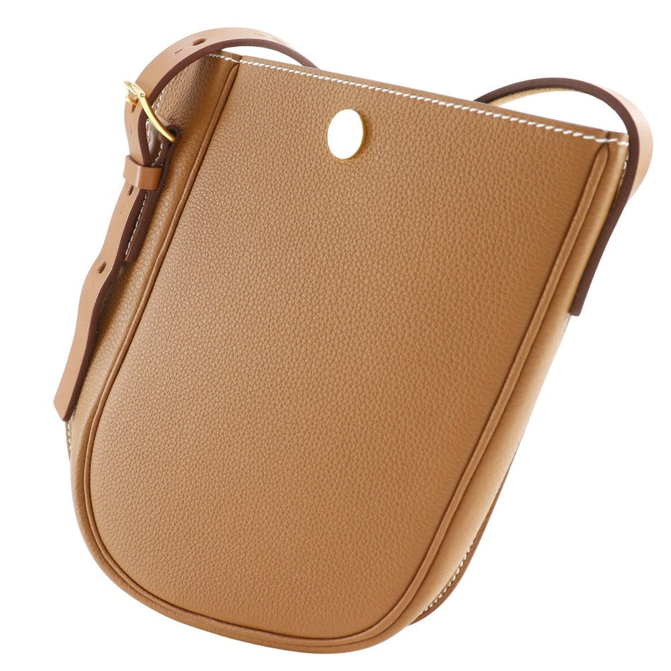 Hermes Shoulder Bag Togo Brown Perspective Cavalier 21 unisex(Unisex)