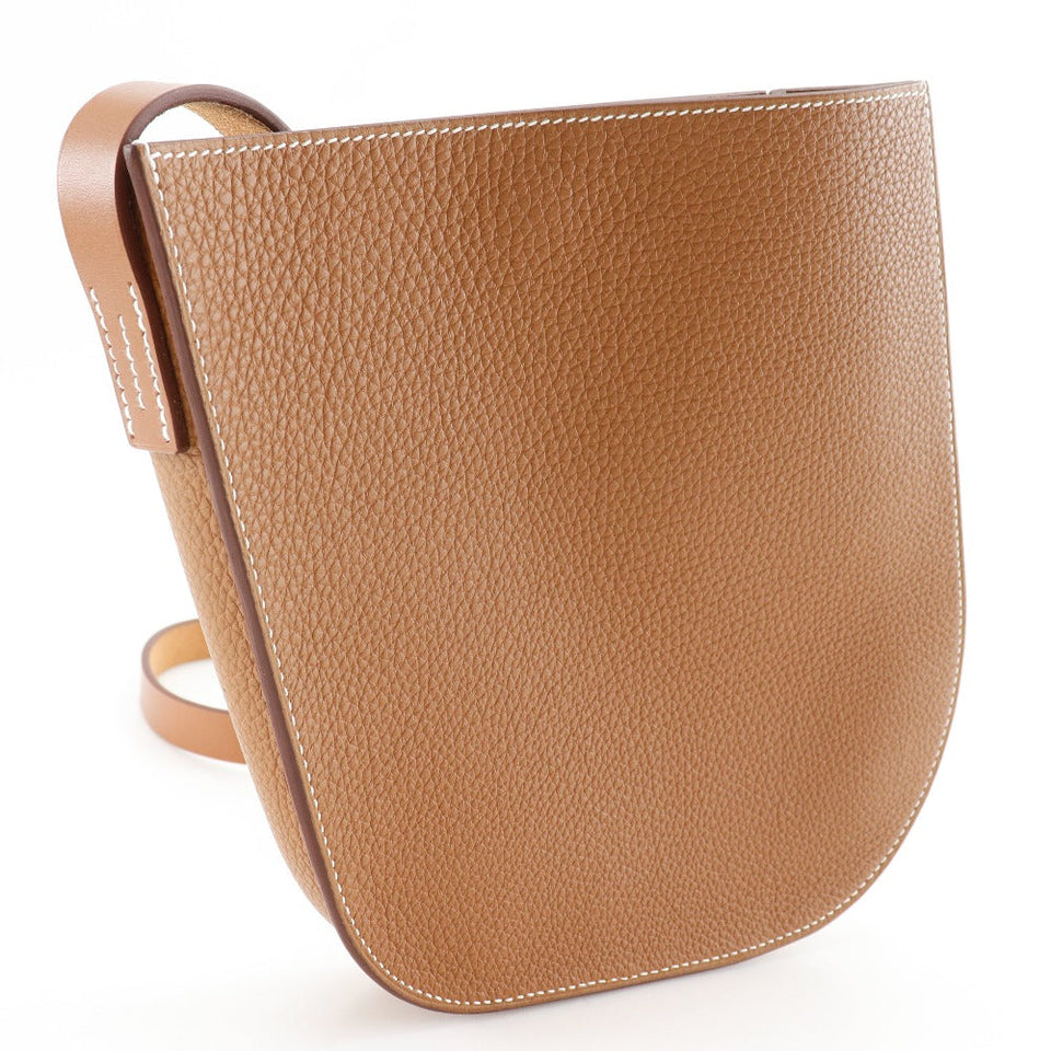 Hermes Shoulder Bag Togo Brown Perspective Cavalier 21 unisex(Unisex)