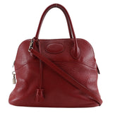 Hermes Handbag Ardenne Red/Silver Metal 2WAYShoulder Bored 31 Women