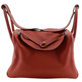 Hermes Handbag Togo Orange / Silver Metal 2WAYShoulder Lindy 34 Women