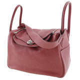 Hermes Handbag Taurillon Clemence Red Lindy 34 Women
