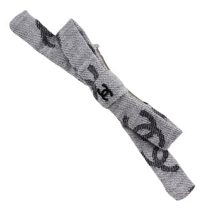 Chanel Coco Mark Ribbon Cotton Barrette