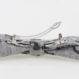 Chanel Coco Mark Ribbon Cotton Barrette