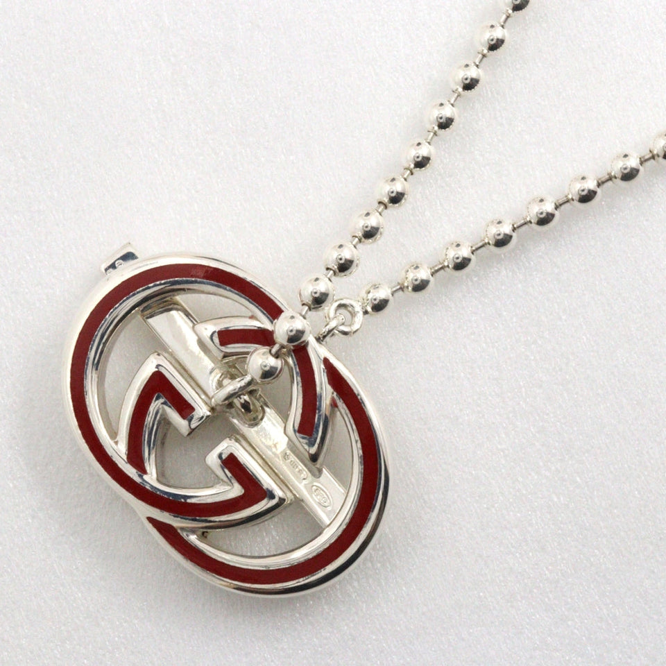 Gucci Necklace Silver925 Silver Interlocking G Women