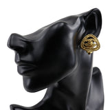 Chanel Gold Plated Coco Mark Earrings