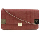 Chanel Cotton Canvas Chain Shoulder Bag