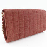 Chanel Cotton Canvas Chain Shoulder Bag