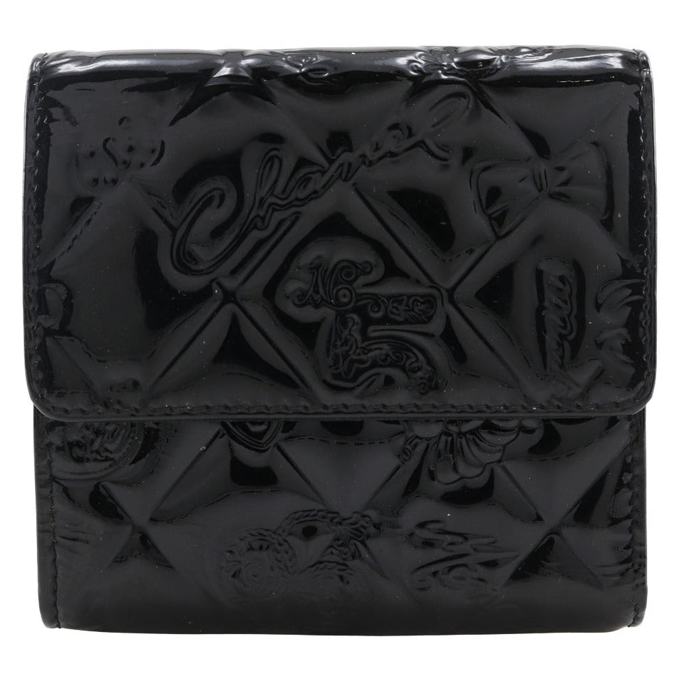 Chanel Icon Line Patent Leather Wallet