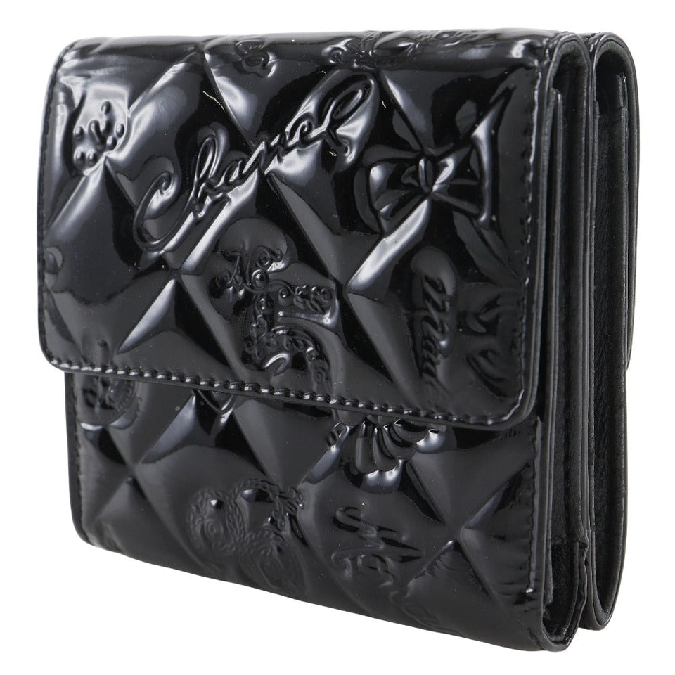 Chanel Icon Line Patent Leather Wallet