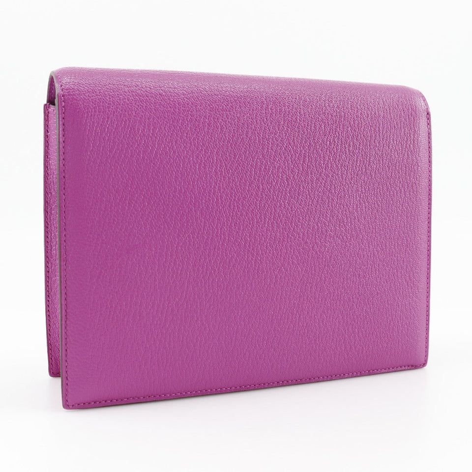 Hermes Clutch bag Shave purple C PN 005 IT Veru Women
