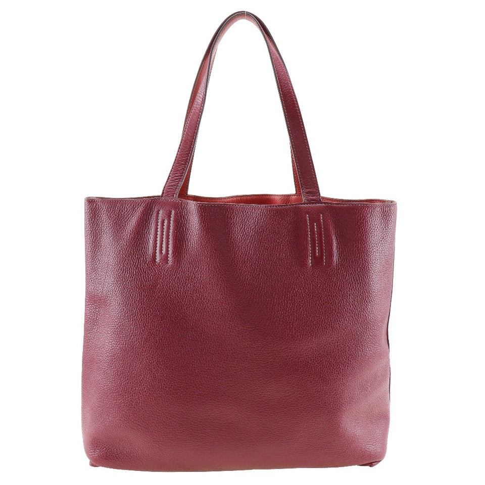 Hermes Tote Bag Taurillon Clemence Bougainvillea reversible Doble Sense 45