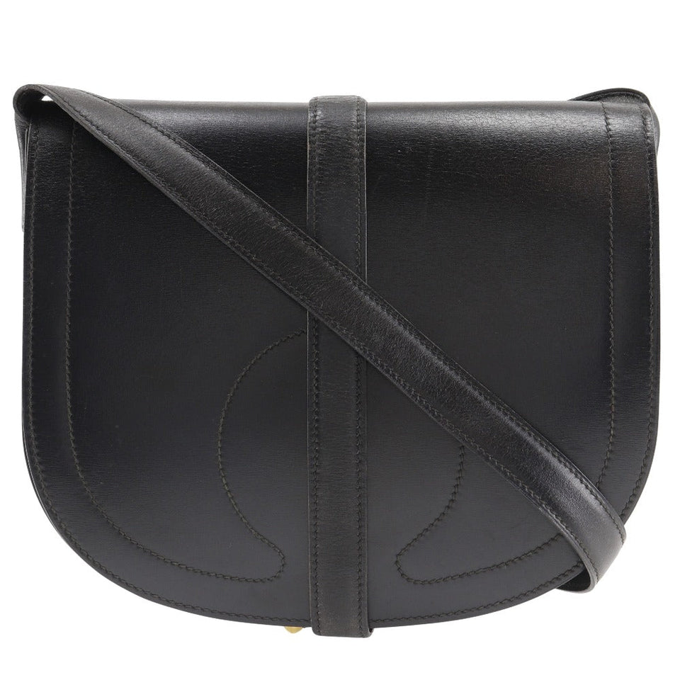 Hermes Shoulder Bag Box scarf black Gallopard