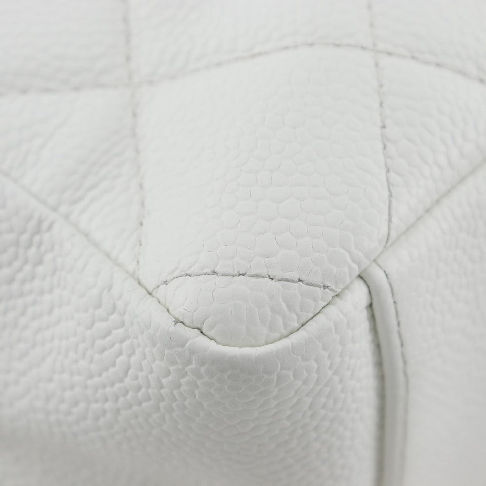 Chanel Caviar Skin Chain Tote Shoulder Bag